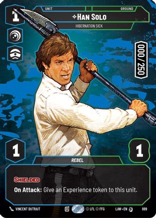 Han Solo - Hibernation Sick (Serialized) (889) - A Lawless Time Foil - A Lawless Time - Card Brawlers | Quebec | Canada |