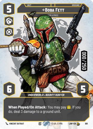 Boba Fett - For a Price (Serialized) (891) - A Lawless Time Foil - A Lawless Time - Card Brawlers | Quebec | Canada |