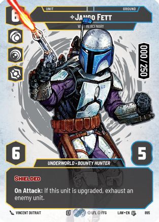 Jango Fett - Wily Mercenary (Serialized) (895) - A Lawless Time Foil - A Lawless Time - Card Brawlers | Quebec | Canada |