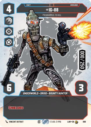 IG-88 - Programmed to Kill (Serialized) (899) - A Lawless Time Foil - A Lawless Time - Card Brawlers | Quebec | Canada |