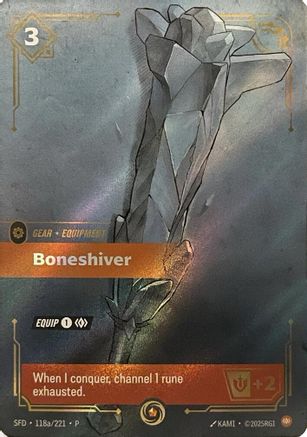 Boneshiver (118a/221) - Riftbound Organized Play Promotional Cards Foil - Riftbound Organized Play Promotional Cards - Card Brawlers | Quebec | Canada |