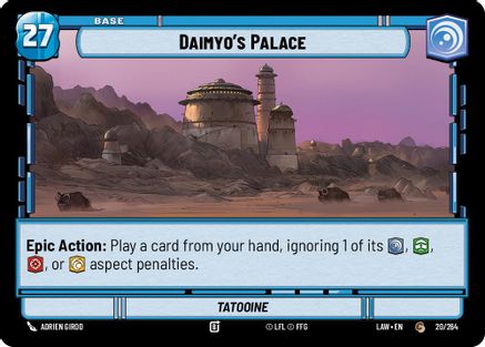 Daimyo's Palace // Credit (20 // T01) - A Lawless Time - A Lawless Time - Card Brawlers | Quebec | Canada |