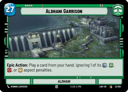 Aldhani Garrison // Credit (22 // T01) - A Lawless Time - A Lawless Time - Card Brawlers | Quebec | Canada |