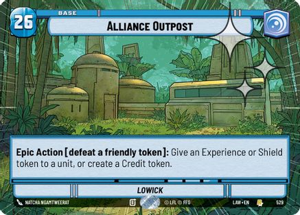 Alliance Outpost (Hyperspace Foil) (529) - A Lawless Time Foil - A Lawless Time - Card Brawlers | Quebec | Canada |