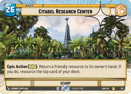 Citadel Research Center (Hyperspace Foil) (532) - A Lawless Time Foil - A Lawless Time - Card Brawlers | Quebec | Canada |