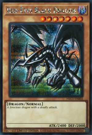 Red-Eyes Black Dragon [NKC1-EN002] Prismatic Secret Rare - Miscellaneous Promotional Cards - Card Brawlers | Quebec | Canada |