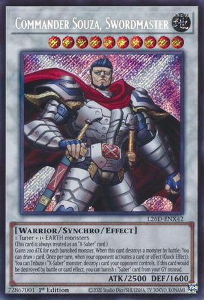 Commander Souza, Swordmaster (Secret Rare) (L26D-ENX42) Secret Rare