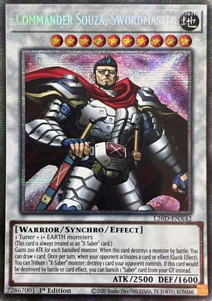 Commander Souza, Swordmaster [L26D-ENX42] Starlight Rare - Legendary Modern Decks 2026 - Card Brawlers | Quebec | Canada |