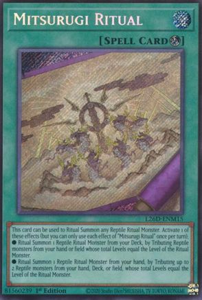 Mitsurugi Ritual [L26D-ENM15] Secret Rare - Legendary Modern Decks 2026 - Card Brawlers | Quebec | Canada |