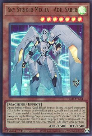 Sky Striker Mecha - Adil Saber [L26D-ENS04] Ultra Rare - Legendary Modern Decks 2026 - Card Brawlers | Quebec | Canada |