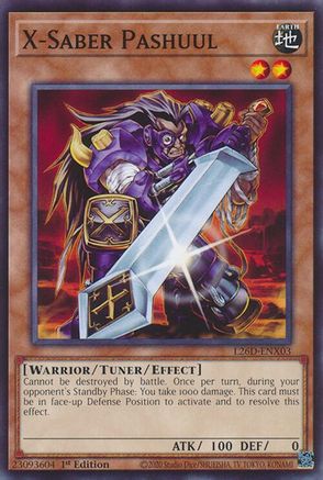 X-Saber Pashuul [L26D-ENX03] Common / Short Print - Legendary Modern Decks 2026 - Card Brawlers | Quebec | Canada |