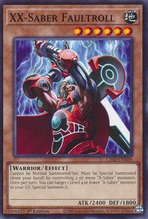 XX-Saber Faultroll [L26D-ENX04] Common / Short Print - Legendary Modern Decks 2026 - Card Brawlers | Quebec | Canada |