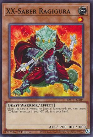 XX-Saber Ragigura [L26D-ENX05] Common / Short Print - Legendary Modern Decks 2026 - Card Brawlers | Quebec | Canada |