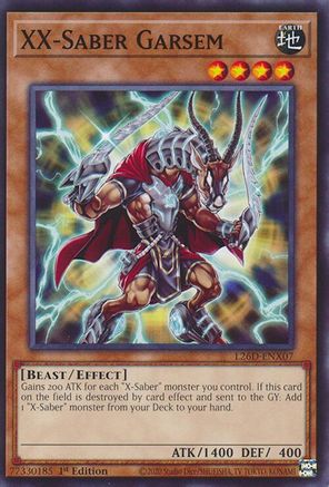 XX-Saber Garsem [L26D-ENX07] Common / Short Print - Legendary Modern Decks 2026 - Card Brawlers | Quebec | Canada |