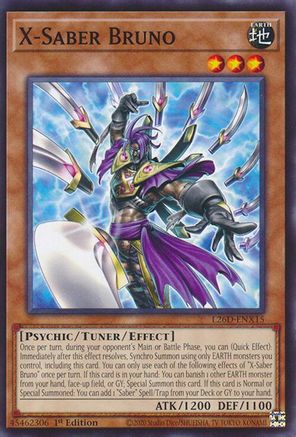 X-Saber Bruno [L26D-ENX15] Common / Short Print - Legendary Modern Decks 2026 - Card Brawlers | Quebec | Canada |