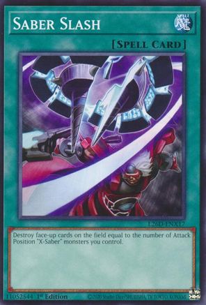 Saber Slash [L26D-ENX17] Common / Short Print - Legendary Modern Decks 2026 - Card Brawlers | Quebec | Canada |