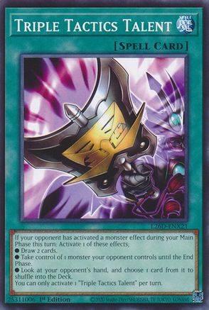 Triple Tactics Talent - L26D-ENX21 [L26D-ENX21] Common / Short Print - Legendary Modern Decks 2026 - Card Brawlers | Quebec | Canada |