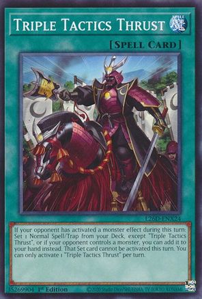Triple Tactics Thrust - L26D-ENX24 [L26D-ENX24] Common / Short Print - Legendary Modern Decks 2026 - Card Brawlers | Quebec | Canada |