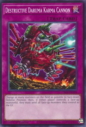 Destructive Daruma Karma Cannon [L26D-ENX28] Common / Short Print - Legendary Modern Decks 2026 - Card Brawlers | Quebec | Canada |