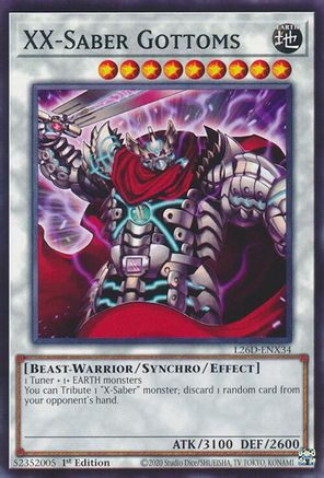 XX-Saber Gottoms [L26D-ENX34] Common / Short Print - Legendary Modern Decks 2026 - Card Brawlers | Quebec | Canada |