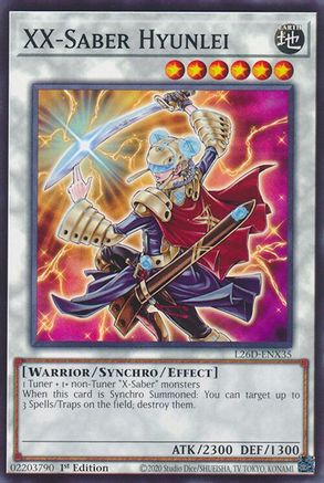 XX-Saber Hyunlei [L26D-ENX35] Common / Short Print - Legendary Modern Decks 2026 - Card Brawlers | Quebec | Canada |