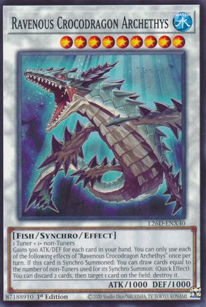 Ravenous Crocodragon Archethys [L26D-ENX40] Common / Short Print - Legendary Modern Decks 2026 - Card Brawlers | Quebec | Canada |