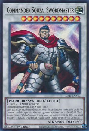 Commander Souza, Swordmaster [L26D-ENX42] Ultra Rare - Legendary Modern Decks 2026 - Card Brawlers | Quebec | Canada |