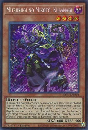 Mitsurugi no Mikoto, Kusanagi [L26D-ENM04] Secret Rare - Legendary Modern Decks 2026 - Card Brawlers | Quebec | Canada |