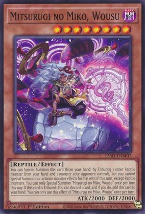 Mitsurugi no Miko, Wousu [L26D-ENM07] Common / Short Print - Legendary Modern Decks 2026 - Card Brawlers | Quebec | Canada |