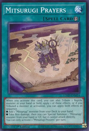 Mitsurugi Prayers [L26D-ENM14] Common / Short Print - Legendary Modern Decks 2026 - Card Brawlers | Quebec | Canada |
