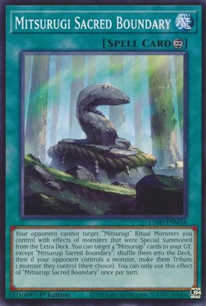 Mitsurugi Sacred Boundary [L26D-ENM18] Common / Short Print - Legendary Modern Decks 2026 - Card Brawlers | Quebec | Canada |