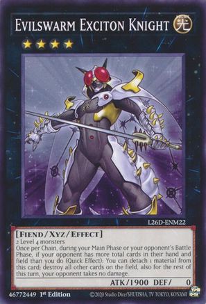 Evilswarm Exciton Knight [L26D-ENM22] Common / Short Print - Legendary Modern Decks 2026 - Card Brawlers | Quebec | Canada |