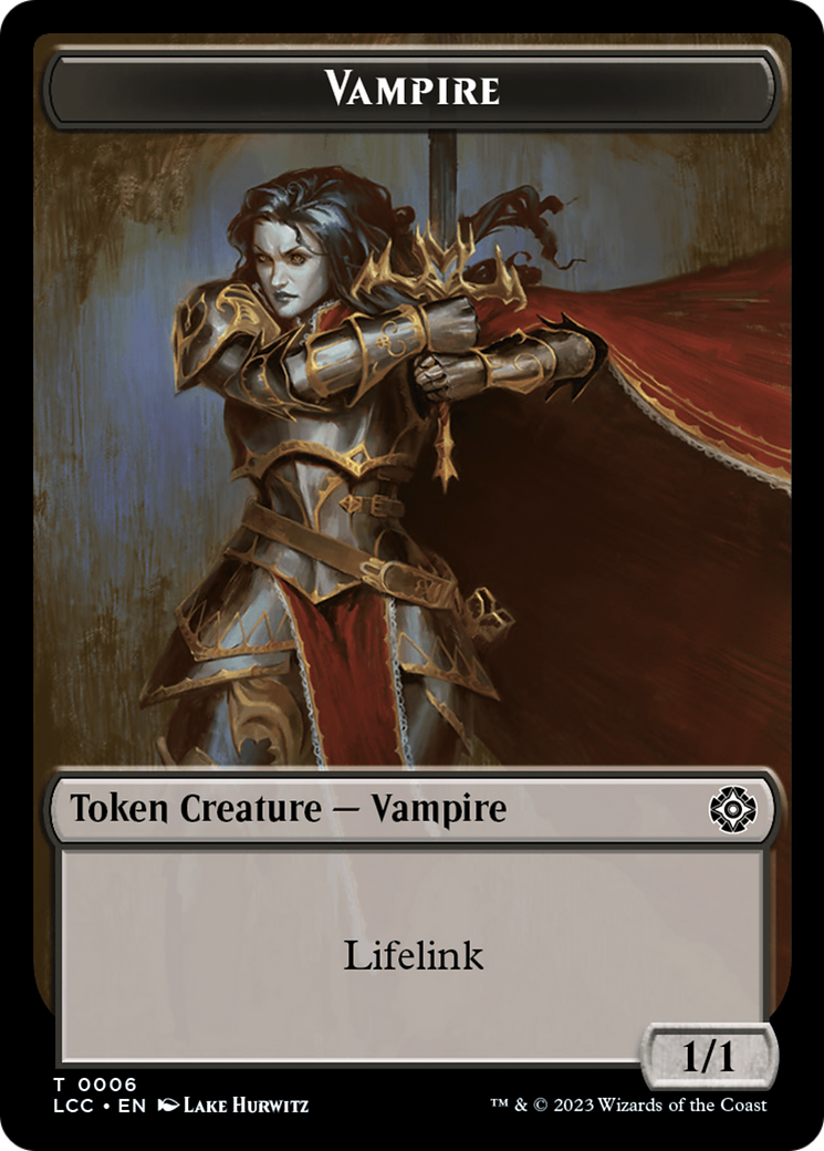 Vampire (0006) // Vampire Demon Double-Sided Token [The Lost Caverns of Ixalan Commander Tokens] - Magic: The Gathering - Card Brawlers | Quebec | Canada |
