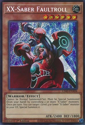 XX-Saber Faultroll [L26D-ENX04] Secret Rare - Legendary Modern Decks 2026 - Card Brawlers | Quebec | Canada |