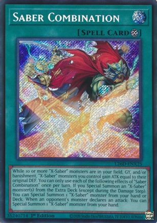 Saber Combination [L26D-ENX25] Secret Rare - Legendary Modern Decks 2026 - Card Brawlers | Quebec | Canada |