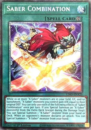 Saber Combination [L26D-ENX25] Starlight Rare - Legendary Modern Decks 2026 - Card Brawlers | Quebec | Canada |