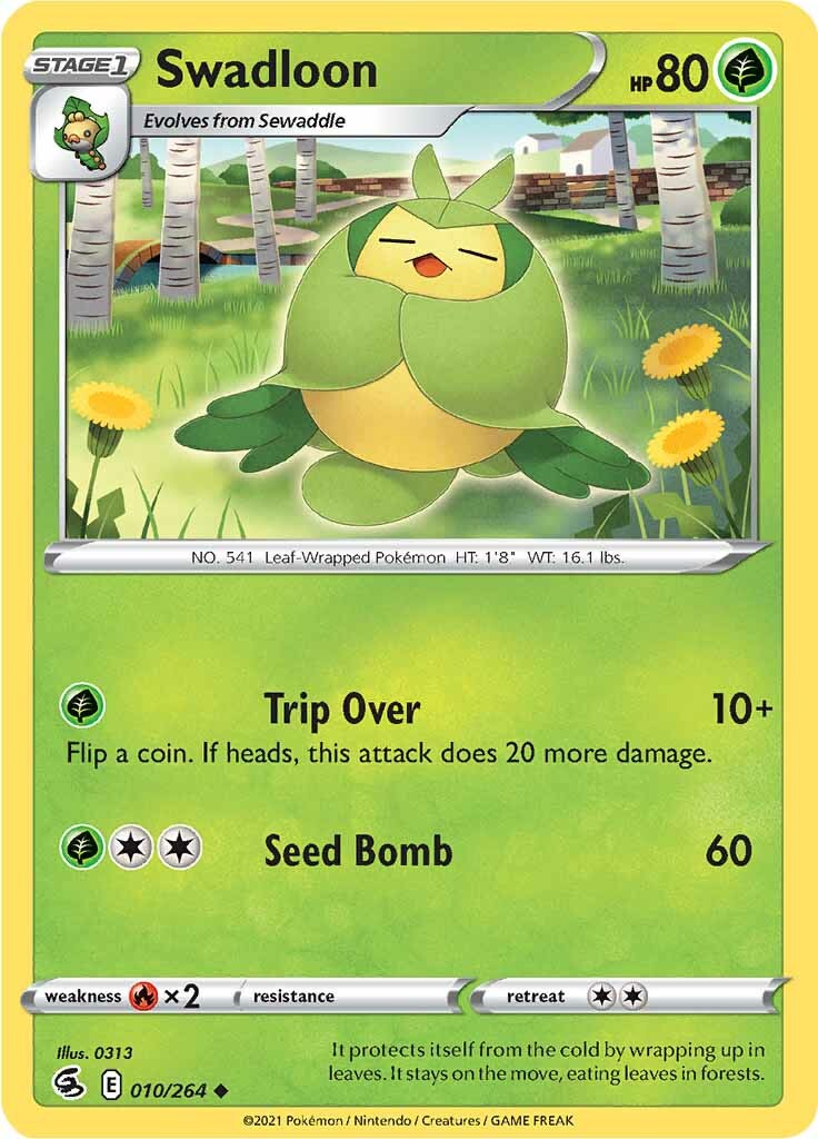 Swadloon (010/264) [Sword & Shield: Fusion Strike] - Pokémon - Card Brawlers | Quebec | Canada |