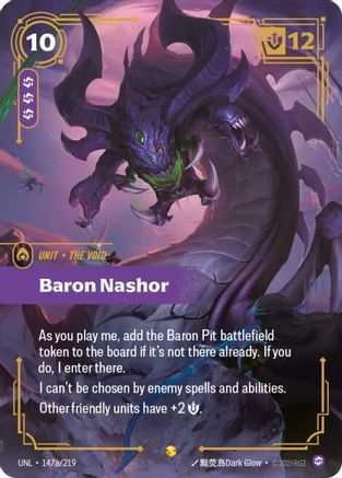 Baron Nashor (Alternate Art) (147a/219) - Unleashed Foil - Unleashed - Card Brawlers | Quebec | Canada |