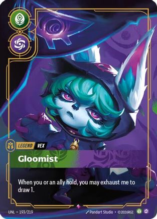 Vex - Gloomist (193/219) - Unleashed Foil - Unleashed - Card Brawlers | Quebec | Canada |