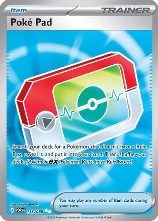 Poke Pad (113/088) - Holofoil [ME03 Perfect Order] - ME03: Perfect Order - Card Brawlers | Quebec | Canada |