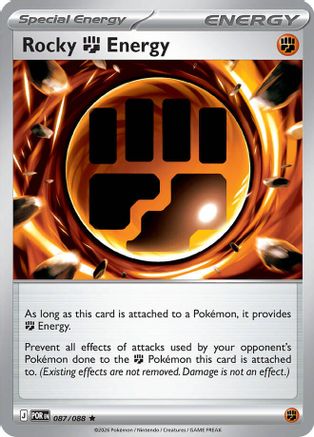 Rocky Fighting Energy (087/null) - Holofoil [ME03 Perfect Order] - ME03: Perfect Order - Card Brawlers | Quebec | Canada |