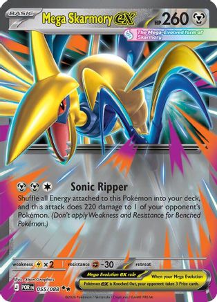 Mega Skarmory ex (055/088) - Holofoil [ME03 Perfect Order] - ME03: Perfect Order - Card Brawlers | Quebec | Canada |