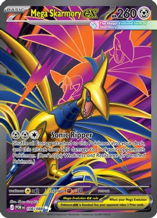 Mega Skarmory ex (106/088) - Holofoil [ME03 Perfect Order] - ME03: Perfect Order - Card Brawlers | Quebec | Canada |