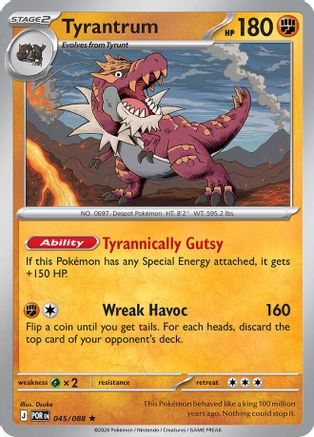 Tyrantrum (045/null) - Reverse Holofoil [ME03 Perfect Order] - ME03: Perfect Order - Card Brawlers | Quebec | Canada |