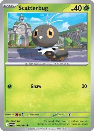 Scatterbug (007/null) - Reverse Holofoil [ME03 Perfect Order] - ME03: Perfect Order - Card Brawlers | Quebec | Canada |