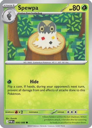 Spewpa (008/088) - Reverse Holofoil [ME03 Perfect Order] - ME03: Perfect Order - Card Brawlers | Quebec | Canada |