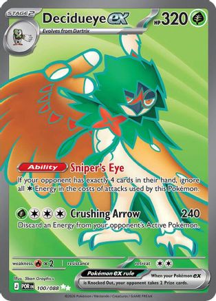 Decidueye ex (100/088) - Holofoil [ME03 Perfect Order] - ME03: Perfect Order - Card Brawlers | Quebec | Canada |