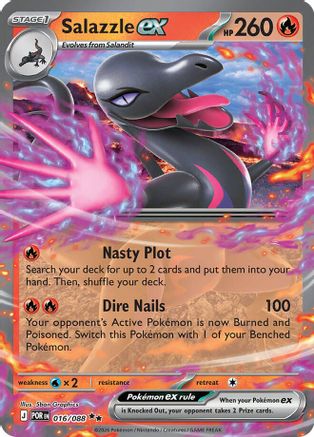 Salazzle ex (016/088) - Holofoil [ME03 Perfect Order] - ME03: Perfect Order - Card Brawlers | Quebec | Canada |