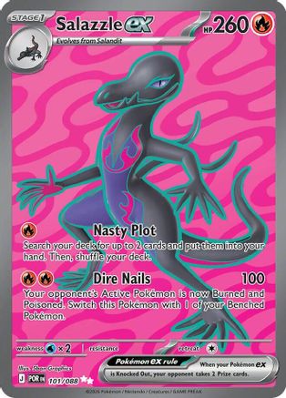Salazzle ex (101/088) - Holofoil [ME03 Perfect Order] - ME03: Perfect Order - Card Brawlers | Quebec | Canada |