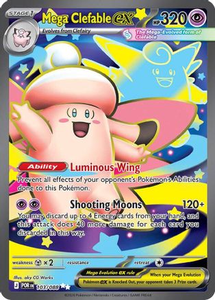 Mega Clefable ex (103/088) - Holofoil [ME03 Perfect Order] - ME03: Perfect Order - Card Brawlers | Quebec | Canada |